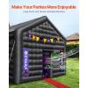 imageVEVOR Inflatable Nightclub 177 x 164 x 139 Ft Blow up Party Tent with Disco Lights ampamp 680W Blower Large Inflatable Night Club Tent for Adults Inflatable House Air Cube for Wedding Birthday BlackBlack