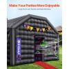 imageVEVOR Inflatable Nightclub 177 x 164 x 139 Ft Blow up Party Tent with Disco Lights ampamp 680W Blower Large Inflatable Night Club Tent for Adults Inflatable House Air Cube for Wedding Birthday BlackBlack
