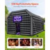 imageVEVOR Inflatable Nightclub 177 x 164 x 139 Ft Blow up Party Tent with Disco Lights ampamp 680W Blower Large Inflatable Night Club Tent for Adults Inflatable House Air Cube for Wedding Birthday BlackBlack