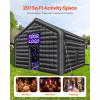 imageVEVOR Inflatable Nightclub 177 x 164 x 139 Ft Blow up Party Tent with Disco Lights ampamp 680W Blower Large Inflatable Night Club Tent for Adults Inflatable House Air Cube for Wedding Birthday BlackBlack