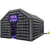 imageVEVOR Inflatable Nightclub 177 x 164 x 139 Ft Blow up Party Tent with Disco Lights ampamp 680W Blower Large Inflatable Night Club Tent for Adults Inflatable House Air Cube for Wedding Birthday BlackBlack