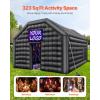 imageVEVOR Inflatable Nightclub 177 x 164 x 139 Ft Blow up Party Tent with Disco Lights ampamp 680W Blower Large Inflatable Night Club Tent for Adults Inflatable House Air Cube for Wedding Birthday BlackBlack