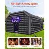imageVEVOR Inflatable Nightclub 177 x 164 x 139 Ft Blow up Party Tent with Disco Lights ampamp 680W Blower Large Inflatable Night Club Tent for Adults Inflatable House Air Cube for Wedding Birthday BlackBlack