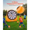 imageVEVOR Inflatable Soccer Dart Board Over 8 ft High Giant Soccer Dart Board with 9 Kick Balls ampamp Air Pump4 Kick Balls 6 Darts 6 Axe