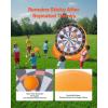 imageVEVOR Inflatable Soccer Dart Board Over 8 ft High Giant Soccer Dart Board with 9 Kick Balls ampamp Air Pump4 Kick Balls12 Tennis