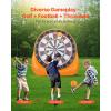 imageVEVOR Inflatable Soccer Dart Board Over 8 ft High Giant Soccer Dart Board with 9 Kick Balls ampamp Air Pump4 Kick Balls12 Tennis
