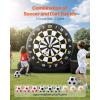imageVEVOR Inflatable Soccer Dart Board Over 8 ft High Giant Soccer Dart Board with 9 Kick Balls ampamp Air Pump9 Kick Balls