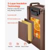 imageVEVOR Insulated Beverage Dispenser 5 Gal19L Hot and Cold Beverage Server with Spigot ampamp Handle FoodGrade Thermal Drink Dispenser Cooler for Tea Coffee Water in Cafes ampamp Restaurants 2 Pack Black5 Gal
