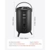 imageVEVOR Insulated Beverage Dispenser 5 Gal19L Hot and Cold Beverage Server with Spigot ampamp Handle FoodGrade Thermal Drink Dispenser Cooler for Tea Coffee Water in Cafes ampamp Restaurants 2 Pack BlackBlack 32Gal