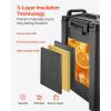 imageVEVOR Insulated Beverage Dispenser 5 Gal19L Hot and Cold Beverage Server with Spigot ampamp Handle FoodGrade Thermal Drink Dispenser Cooler for Tea Coffee Water in Cafes ampamp Restaurants 2 Pack Black5Gal 2Pack