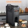 imageVEVOR Insulated Beverage Dispenser 5 Gallon Foodgrade LDPE Hot and Cold Beverage Server Thermal Drink Dispenser Cooler with 09 in PU Layer TwoStage Faucet Handle for Restaurant Drink Shop5 Gal
