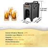 imageVEVOR Insulated Beverage Dispenser 5 Gallon Foodgrade LDPE Hot and Cold Beverage Server Thermal Drink Dispenser Cooler with 09 in PU Layer TwoStage Faucet Handle for Restaurant Drink Shop25GL