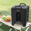 imageVEVOR Insulated Beverage Dispenser 5 Gallon Foodgrade LDPE Hot and Cold Beverage Server Thermal Drink Dispenser Cooler with 09 in PU Layer TwoStage Faucet Handle for Restaurant Drink Shop10 Gal