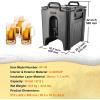 imageVEVOR Insulated Beverage Dispenser 5 Gallon Foodgrade LDPE Hot and Cold Beverage Server Thermal Drink Dispenser Cooler with 09 in PU Layer TwoStage Faucet Handle for Restaurant Drink Shop10 Gal
