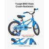 imageVEVOR Kids Bike 141618 Inches BMX Style Children Bicycle Training Wheels Included Sturdy and Easy to Assemble Toddler Bike for Boys ampamp Girls Learning to Ride BlueBlue