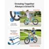 imageVEVOR Kids Bike 141618 Inches BMX Style Children Bicycle Training Wheels Included Sturdy and Easy to Assemble Toddler Bike for Boys ampamp Girls Learning to Ride BlueBlue