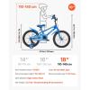 imageVEVOR Kids Bike 141618 Inches BMX Style Children Bicycle Training Wheels Included Sturdy and Easy to Assemble Toddler Bike for Boys ampamp Girls Learning to Ride BlueBlue