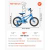 imageVEVOR Kids Bike 141618 Inches BMX Style Children Bicycle Training Wheels Included Sturdy and Easy to Assemble Toddler Bike for Boys ampamp Girls Learning to Ride BlueBlue