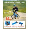 imageVEVOR Kids Bike 141618 Inches BMX Style Children Bicycle Training Wheels Included Sturdy and Easy to Assemble Toddler Bike for Boys ampamp Girls Learning to Ride BlueBlue