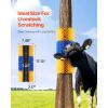imageVEVOR Livestock Scratching Brush 2 Pcs Horse Brush with 4 Screws 171 x 75 in Cow Scratcher for Back Itch Relief ampamp Keep Cleaning Grooming ampamp Scratching Post Brush for Horse Pig Cattle Supplies4PC