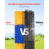 imageVEVOR Livestock Scratching Brush 2 Pcs Horse Brush with 4 Screws 171 x 75 in Cow Scratcher for Back Itch Relief ampamp Keep Cleaning Grooming ampamp Scratching Post Brush for Horse Pig Cattle Supplies4PC
