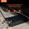 imageVEVOR Low Profile Oil Drain Pan 25 Gal Oil Drain Pan with Electric Pump Large Capacity Oil Change Pan with 72ft Hose ampamp Folding Handle Rolling Oil Drain Cart for Trucks Buses RVs20 Gallon