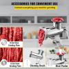 imageVEVOR Manual Stainless Steel Meat Grinder 18quot Clamp 2 Grinding Plates Sausage Stuffer Ideal for Home Kitchen Restaurant Butchers Shop10Table Clamp