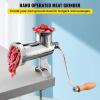 imageVEVOR Manual Stainless Steel Meat Grinder 18quot Clamp 2 Grinding Plates Sausage Stuffer Ideal for Home Kitchen Restaurant Butchers Shop10Table Clamp