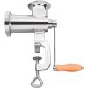 imageVEVOR Manual Stainless Steel Meat Grinder 18quot Clamp 2 Grinding Plates Sausage Stuffer Ideal for Home Kitchen Restaurant Butchers Shop10Table Clamp
