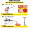 imageVEVOR Manual Stainless Steel Meat Grinder 18quot Clamp 2 Grinding Plates Sausage Stuffer Ideal for Home Kitchen Restaurant Butchers Shop10Table Clamp