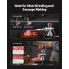 imageVEVOR Manual Stainless Steel Meat Grinder 18quot Clamp 2 Grinding Plates Sausage Stuffer Ideal for Home Kitchen Restaurant Butchers Shop5Suction Cup