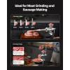 imageVEVOR Manual Stainless Steel Meat Grinder 18quot Clamp 2 Grinding Plates Sausage Stuffer Ideal for Home Kitchen Restaurant Butchers Shop5Table Clamp