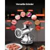 imageVEVOR Manual Stainless Steel Meat Grinder 18quot Clamp 2 Grinding Plates Sausage Stuffer Ideal for Home Kitchen Restaurant Butchers Shop8Suction Cup