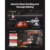 imageVEVOR Manual Stainless Steel Meat Grinder 18quot Clamp 2 Grinding Plates Sausage Stuffer Ideal for Home Kitchen Restaurant Butchers Shop8Suction Cup
