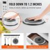 imageVEVOR Microwave Splatter Cover ampamp Mat 108quot Collapsible Microwave Lid for Food 500F HeatResistant Silicone ampamp Tempered Glass Splatter Guard for Plate Dish MultiPurpose Kitchen Gadget with Handle2 Pack