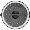 imageVEVOR Microwave Splatter Cover ampamp Mat 108quot Collapsible Microwave Lid for Food 500F HeatResistant Silicone ampamp Tempered Glass Splatter Guard for Plate Dish MultiPurpose Kitchen Gadget with Handle2 Pack