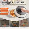 imageVEVOR Microwave Splatter Cover ampamp Mat 108quot Collapsible Microwave Lid for Food 500F HeatResistant Silicone ampamp Tempered Glass Splatter Guard for Plate Dish MultiPurpose Kitchen Gadget with Handle2 Pack