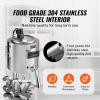 imageVEVOR Milk Pasteurizer 150L Commercial Milk Pasteurization Machine Food Grade 304 Stainless Steel Professional Pasteurization with Time and Temperature Control for Milk Juice Yogurt Sterilization30L