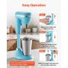 imageVEVOR Milkshake Maker 100W Milk Shake Maker Mixer Single Head Drink Mixer Blender Machine DualSpeed Adjustment Milkshake Blender with Stainless Steel Cup for Home Kitchen Bar ampamp Beverage Shop100W450ML