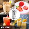 imageVEVOR Milkshake Maker 100W Milk Shake Maker Mixer Single Head Drink Mixer Blender Machine DualSpeed Adjustment Milkshake Blender with Stainless Steel Cup for Home Kitchen Bar ampamp Beverage Shop180W800ML