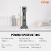 imageVEVOR Milkshake Maker Machine 375W Commercial Milk Shake Maker Mixer Single Head Drink Mixer Blender Machine 3Speed Milkshake Blender with 277oz Stainless Steel Cup for CommercialSingle Head