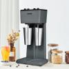 imageVEVOR Milkshake Maker Machine 375W Commercial Milk Shake Maker Mixer Single Head Drink Mixer Blender Machine 3Speed Milkshake Blender with 277oz Stainless Steel Cup for CommercialDouble Heads