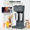imageVEVOR Milkshake Maker Machine 375W Commercial Milk Shake Maker Mixer Single Head Drink Mixer Blender Machine 3Speed Milkshake Blender with 277oz Stainless Steel Cup for CommercialDouble Heads