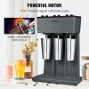 imageVEVOR Milkshake Maker Machine 375W Commercial Milk Shake Maker Mixer Single Head Drink Mixer Blender Machine 3Speed Milkshake Blender with 277oz Stainless Steel Cup for CommercialTriple Heads