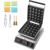 imageVEVOR Mini Dutch Pancake Maker 25PCS 43mm Diameter Dorayaki Baker Machine 1700W Commercial Electric Poffertjes Grill Nonstick Stainless Steel Temp ampamp Time Control for Home Kitchen Restaurant25pcs220V