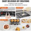 imageVEVOR Mini Dutch Pancake Maker 25PCS 43mm Diameter Dorayaki Baker Machine 1700W Commercial Electric Poffertjes Grill Nonstick Stainless Steel Temp ampamp Time Control for Home Kitchen Restaurant9pcs