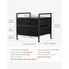 imageVEVOR Mini Fridge Stand with Storage 198 lbs Mini Fridge Table with Movable Storage Cart ampamp Swivel Wheels Beverage Refrigerator Stand for Coffee Bar Mini Fridge Organizer for Home Dorm Light BrownBlack
