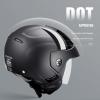 imageVEVOR Motorcycle Helmet DOT Approved Full Face or 34 Dual Visor with Slot for Your Bluetooth ampamp Interchangeable Lens Smart Street ABS Helmet Comfortable Motocross HelmetMatte Black