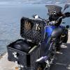 imageVEVOR Motorcycle Top Case 45L Universal Aluminum Alloy Motorbike Tail Box with Leather Lining 45L Waterproof Detachable Motorcycle Top Box with Lock ampamp Back Cushion Fit for 99 of Motorcycle FramesBlack