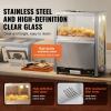 imageVEVOR Nacho Chip Warmer 845QT Stainless Steel Machine with Warming Light Deflection Board for Popcorn Potato Chips Peanuts
